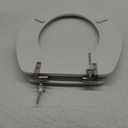 MAYFAIR 844BN 000 Toilet Seat with Brushed Nickel Hinges will Never Come Loose, ROUND , White, 1 Pack - ROUND