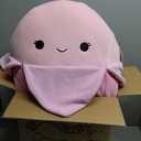 Squishmallows Original 14in Lex Lex The Pastel Pink Banana Official Jazwares Plush (Large), Pink Banana