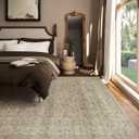 Machine Washable Rugs for Living Room: 8x10 Area Rugs for Bedroom Vintage Stain Resistant Non Slip Low Pile Lightweight Boho Carpet for Kitchen Dining Room Farmhouse Kids Room Nursery