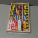 Montessori Wooden Train Toy Set for Kids, 12PCS Magnetic Train Cars with Storage Gift Box, STEM Educational Toy for Boys & Girls, Ages 2-8 Years, Christmas Birthday Party Gift