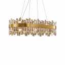 Luxora Elegance Gold Crystal Chandelier