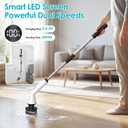 Electric Spin Scrubber for Bathroom,Power Cleaning Brush with 7 Replaceable Brush Heads, Adjustable Long Handle, Cordless Electric Shower Scrubber for Home, Floor, Kitchen & Car