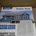 18" x 18" Paintable Gable Vent, Enhance Attic & Shed Ventilation, Durable Aluminum Design with Screen, Stylish Home Improvement - Vent Opening: 16" x 16"