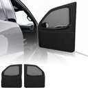 Side Window Screen Shades for Full-Size Pickup Trucks - Double-Layer Breathable Mesh, Blackout Privacy & Bug Screen with Zipper, UV Protection for Camping & Travel