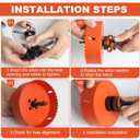 Storystore 4 1/8 Hole Saw for Recessed Lights,Hole Saw Kit with Dust Bowl, Drill Bit for Wood Metal Plastic,Bi-Metal Drywall Saw, Hole Cutter for Clean and Precise Cuts