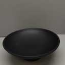 KIVY Concrete Fruit Bowl for Kitchen Counter - Large Decorative Bowl for Home Decor - Modern Key Bowl for Entryway Table - Pedestal Bowl - Fruit Basket for Home Decor - Black Fruit Bowl Decor Black