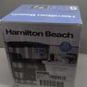 Hamilton Beach 2-Way Programmable Coffee Maker, 12 Cup Glass Carafe And Single Serve Coffee Maker, Black with Stainless Steel Accents, 49980RG