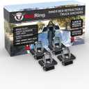 Bull Ring Angled Inner Bed Retractable Truck Bed Tie Down Anchors for 2007+ Chevy Silverado and GMC Sierra, 2015+ Chevy Colorado and GMC Canyon (2 Pairs) (Pack of 4)