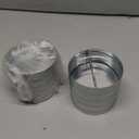 [Upgraded] Hon&Guan Duct Damper 4 inch, Backdraft Damper One-Way Airflow Vent Damper Backflow Preventer for 4 Inch Duct Dryer Vent Hose-2pcs (Sliver)