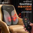 Shiatsu Back Massager with Heat for Chair & Car, Electric Deep Tissue Massage Cushion, Adjustable Heat, Rolling & Kneading Mid & Lower Back Massager for Home, Office & Driving