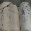 Bedsure Cute Dog Bed for Small Medium Dogs - Washable Furry Puppy Beds, Rectangle Orthopedic Corduroy Fleece Pet Beds with Removable Zipper Cover, 25x21x7inches, Cream