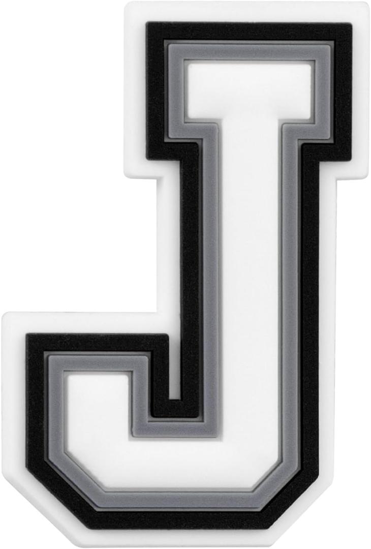 Letter Number Charms for Bogg Bag Decoration (White)