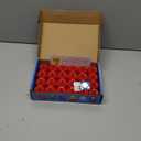 LANKER 24 Pack Flameless Led Tea Lights Candles, Flickering Red Battery Operated Electronic Fake Candles, Decorations for Wedding, Party, Christmas, Halloween (Red)