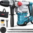 ENEACRO SDS-Max Heavy-Duty Rotary Hammer Drill 9 Ft.lbs, 3 Functions with Safety Clutch & Vibration Control 1-9/16" Drilling Capacity in Concrete Includes Chisel, Drill Bit, and Tool Bag