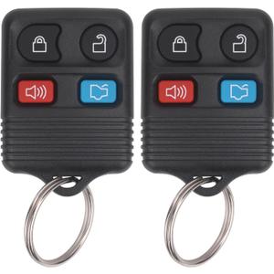Vurkcy Keyless Entry Remote Key Fob Compatible with Ford Escape Explorer Expedition Focus Fusion Mustang Taurus, Lincoln, Mercury, Mazda, Replacement for CWTWB1U345, 4 Button (Pack of 2)