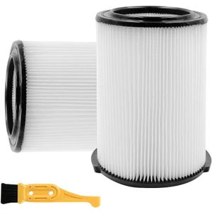 2-Pack VF4000 Replacement Filter for Ridgid 72947 Standard Wet dry Vac 5 to 20 Gallon 6-9 Gal Husky Vacuum Compatible WD5500 WD0671 RV2400A RV2600B Vac