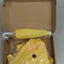 17 Inch Raincoat Porch Goose Outfits Spring Lawn Goose Statue Raincoat Costume Yard Duck Cement Clothes with Umbrella for Statue Patio Garden Decoration