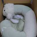 2-in-1 Tummy Time Mat and Seated Support with Sensory Toys  for Newborns and Babies  Includes Detachable Cushion for Supervised Play & Head/Neck Development (Sage)