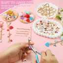 Molirex 288 Pcs Lip Gloss Keychain Making Kit 86 Bag Charms 20 Chains & Lobster Clasps, 150 Clips with Plier Tools Key Chain DIY Craft Jewelry Making Supplies