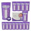 Breastmilk Storage Bag100-Pack 7oz Breast Milk Storage Bags Freezer BPA Free  Leakproof Double Zip Milk Bags for Breastmilk Refrigeration  Self-Standing Disposable Breastmilk Storage