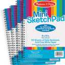 Melissa & Doug Mini-Sketch Spiral-Bound Pad (6 x 9 inches) - 4-Pack
