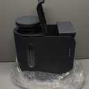 Gardner Pet Automatic Gravity Cat Food Feeder and Water Dispenser Stainless Steel Two-in-One Set Large Capacity Dispenser for Medium, Large Dogs, Puppies, Kittens, Rabbits-(1.6 Gallons x 2) (Black-Grey)