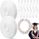 624 ft Graduation Candy Lei Netting Tubing 2026 Graduation Candy Lei Netting Mesh Bags Making Graduate Gifts for DIY Graduate Wreaths Packing Snacks