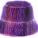 LED Rave Bucket Hat Light up Fisherman Cap 7 Colors Glow in the Dark Party Hats USB Rechargeable EDM Festival Gear (Black)