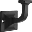 TUNNY 5 Pack Coat Hooks - Matte Black Robe Hooks Decorative Wall Hooks for Bathroom Bedroom Kitchen Towel Robe Clothes Cabinet Closet Bathroom Hardware