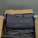 Simple Houseware 4-Bag Heavy Duty Laundry Sorter Rolling Cart, Dark Grey