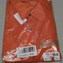 Enlision Dress Shirt for Men Button Down Long Sleeve Shirt Business Casual Inner Contrast Collar Wedding Shirts Regular Fit (Orange, L)