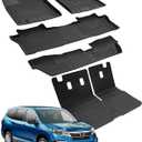Floor Mats & Cargo Liner for Honda Pilot 2022 2021 2020 2019 2018 2017 2016, All Weather Floor Mats for Pilot 8 Seats, Trunk Mat with Backrest Mat for Pilot Accessories 2016-2022