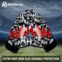 Youth Football Gloves Sticky Silicone Grip Tacky Wide Receiver Football Gloves (Adult X-Large, Black JKR)