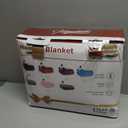 Homemate Electric Heated Blanket Full - 72"x84" Heating Blanket Full Size 1/2/4/6/8 Hours Auto-Off 10 Heat Level Over-Heat Protection Flannel Sherpa Big ETL Certification (Navy Blue)