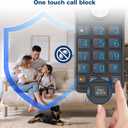 VTech IS8128-51 Super Long Range 5-Handset DECT 6.0 Cordless Phone for Home with Answering Machine, 2300 ft Range, Call Blocking, Bluetooth Connect to Cell, Intercom