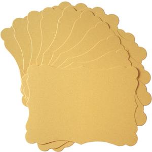 Homtable 50 Pack Shiny Blank Cardstock Greeting Cards for DIY Crafts (Gold, 4x6IN)
