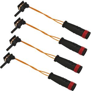 Brake Sensor Brake Pad Wear Sensor Front and Rear for Mercedes-Benz W211 W220 E350 E500 C300 C350 CL500 CL600 CLK320 Accessories, Brakes Pad Alarm Line Replacement 2115401717 2205400617(4PCS)