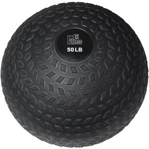 Fitness First Slam Ball, Easy-to-Grip, Sand-Filled Medicine Ball for Exercise and Workout, Ideal for Weight Training, Cross-Training, Cardio, and Plyometric Workout, (50 LBS)