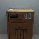 Rubbermaid Commercial Products Legacy Step-On Trash Can/Container, 12-Gallon, Red, Hands-Free Sanitary Use Garbage Can for Medical Waste in Hospitals/Lab/Emergency/Patient Rooms