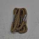 NICEEC 6 Pack Strong Magnetic Curtain Tiebacks Modern Simple Style Drape Tie Backs Convenient Decorative Weave Rope Curtain Holdbacks for Thin or Thick Home & Office Window Draperies (Khaki)