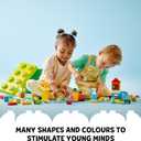 LEGO DUPLO Classic Deluxe Brick Box 10914 Starter Set - Features Storage Box, Bricks, Duplo Figures, Dog, and Car, Creative Play, Great Early Learning Toy for Toddlers Ages 18+ Months