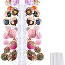 1Pcs Wooden Cake Pops Stand 60 Hole Lollipop Tree Holder Candy Table Display Decor with Lollipop Sticks for Baby Shower Wedding Birthday Party