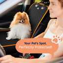 Front Seat Dog Cover for Car, Truck & SUV - Waterproof, Non-Slip Pet Car Seat Cover for Dogs - Durable, Easy to Install & Clean, Front Passenger Seat Protector for Pets & Vehicles (Orange)