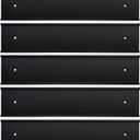 Nameplate Holder Wall or Door 5Pack Black 2“ × 8”