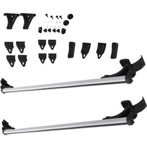 waltyotur Luggage Cargo Carrier Rack Aluminum with 3 Kinds Clamp Universal 48 inch Car Top Roof Cross Bar 330LB
