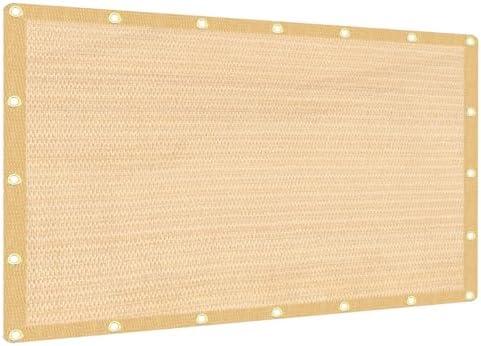 JUNKOGO 90% Sun Shade Cloth, 12x12ft Pergola Shade Cover with Reinforced Grommets, Shade Fabric Privacy Screen Cover Canopy with UV Protection for Pergola, Patio, Garden, Porch, Deck, Backyard