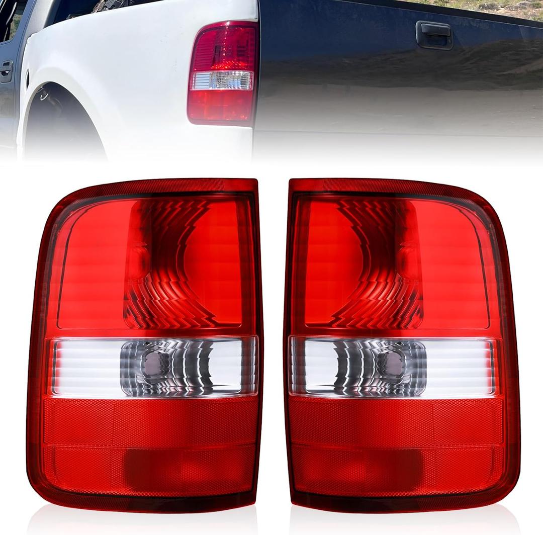 Boine Tail Light Compatible With 2004 2005 2006 2007 2008 Ford F150 F-150 Driver and Passenger Side Rear Light Brake Lamps