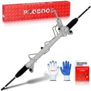 PHOBOOS Hydraulic Power Steering Rack and Pinion Assembly Compatible with Mazda 3 2010-2013 L4 2.0L 2.5L, 3 Sport 2010-2013 L4 2.0L 2.5L, New Unit, Leak Resistance, Direct Fit, Ref.26-2076