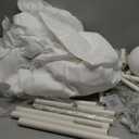 Besrey Kids Play Tent 2 in 1 with Padded Mat and Lights, Large Kids Playhouse with 2 Doors & 4 Windows, Indoor & Outdoor, Christmas Toddler Tent, 51" x35" x 51" (White)