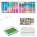 YBUTVY Diamond Art Trays with Lids, 60PCS Diamond Painting Trays with Lids ＆ Diamond Art Storage, Diamond Painting Accessories for Beads (2 Packs)